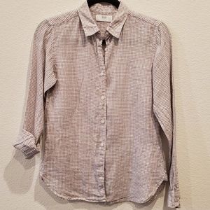 UNIQLO Checked Linen Shirt